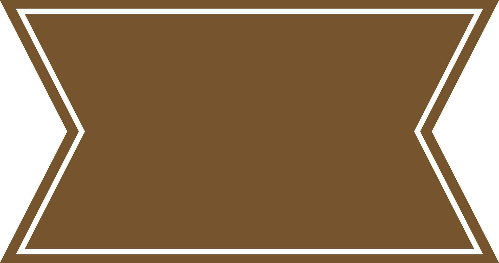 Flat style brown ribbon design. 25089194 Vector Art at Vecteezy