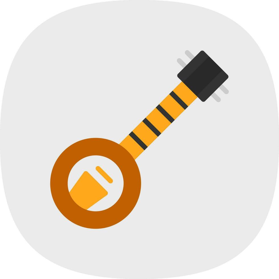 Banjo Vector Icon Design