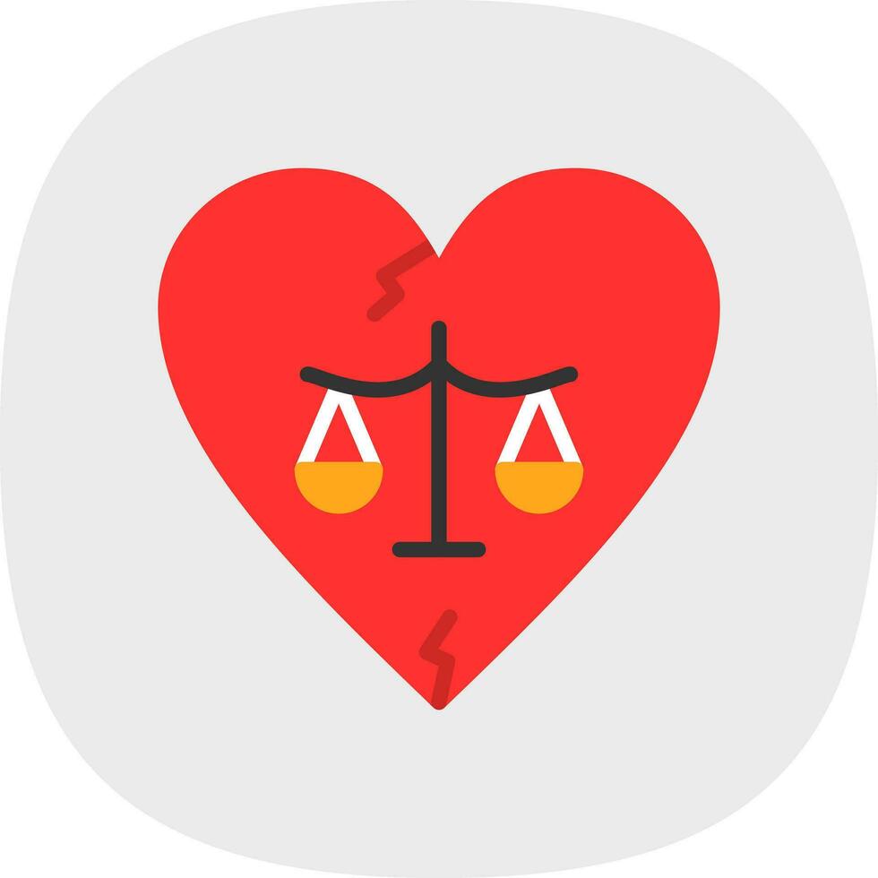 Divorce Vector Icon Design