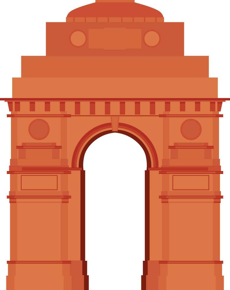 Illustration of India Gate. vector