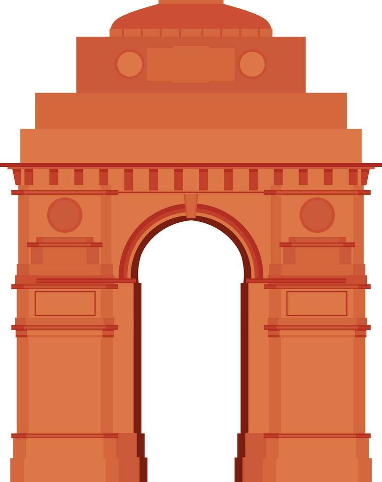 ilustración de India puerta. vector