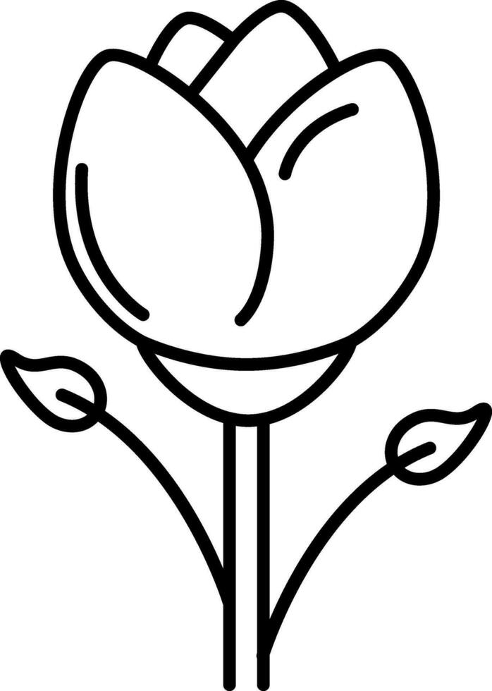 Illustration of beautiful Tulip Flower. vector