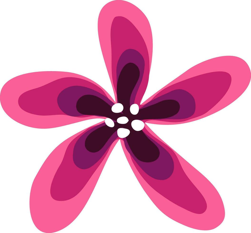 Hand drawn flower design. vector