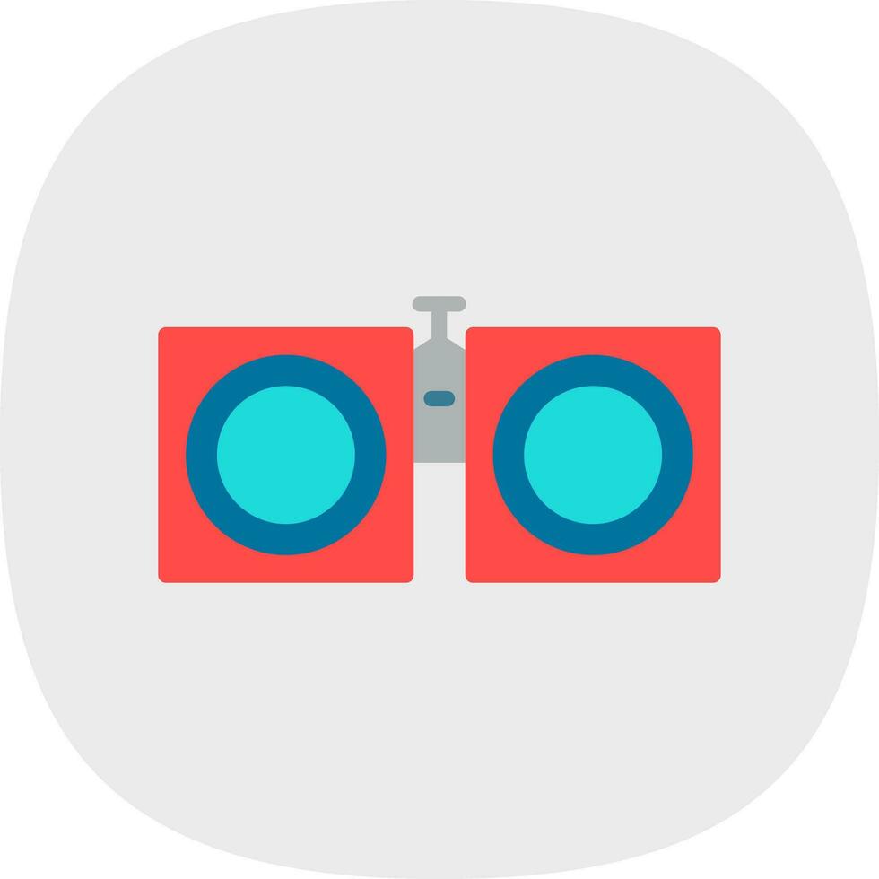 Binoculars Vector Icon Design