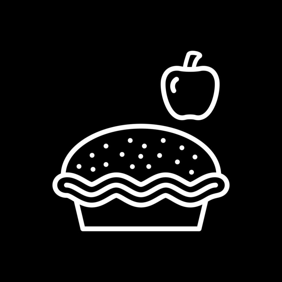 Apple pie Vector Icon Design