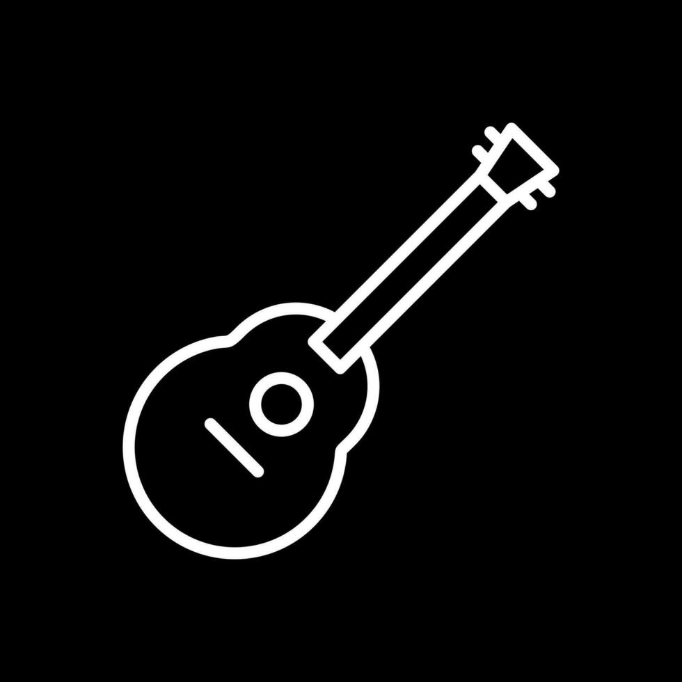 acústico guitarra vector icono diseño