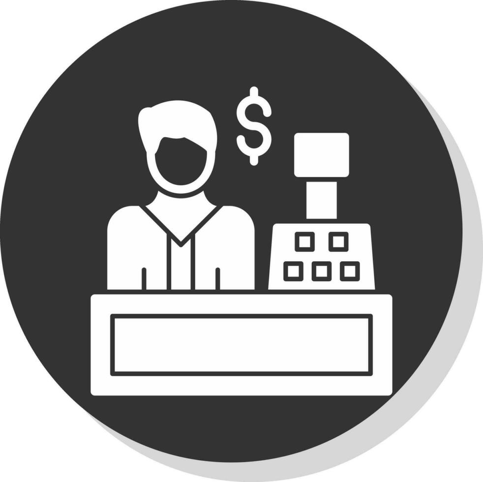 Cashier Vector Icon Design