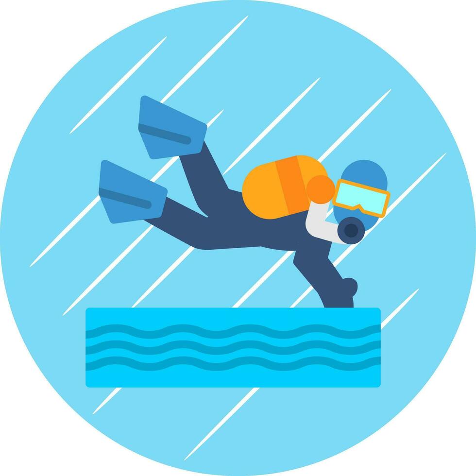 Scuba dive Vector Icon Design