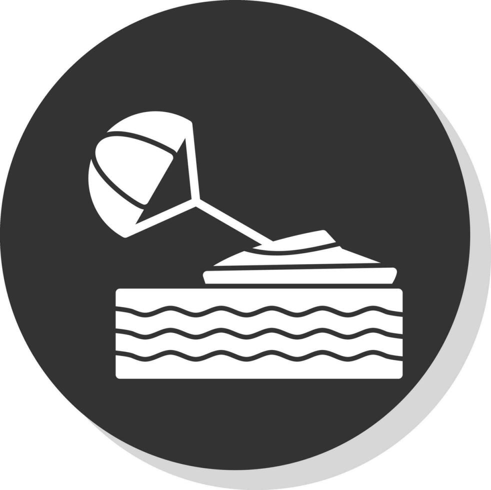 Parasailing Vector Icon Design