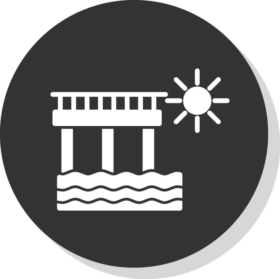 diseño de icono de vector de muelle