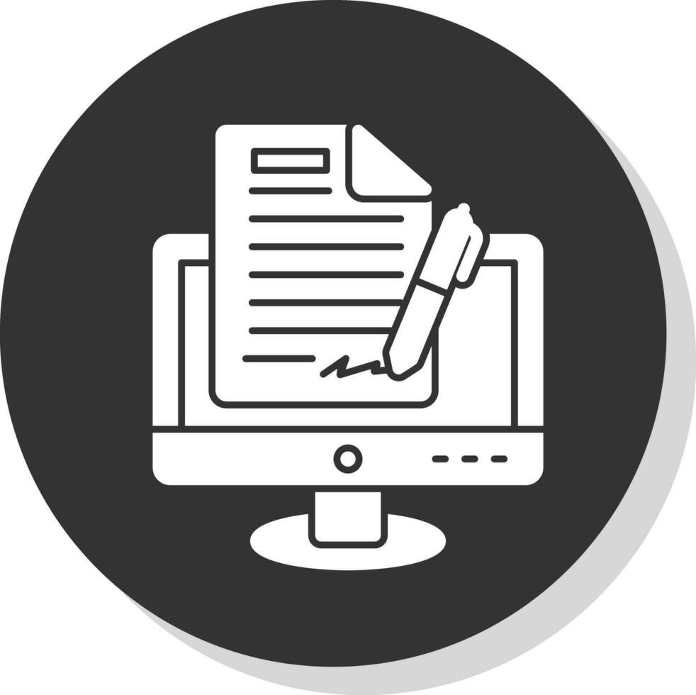 Digital signature Vector Icon Design