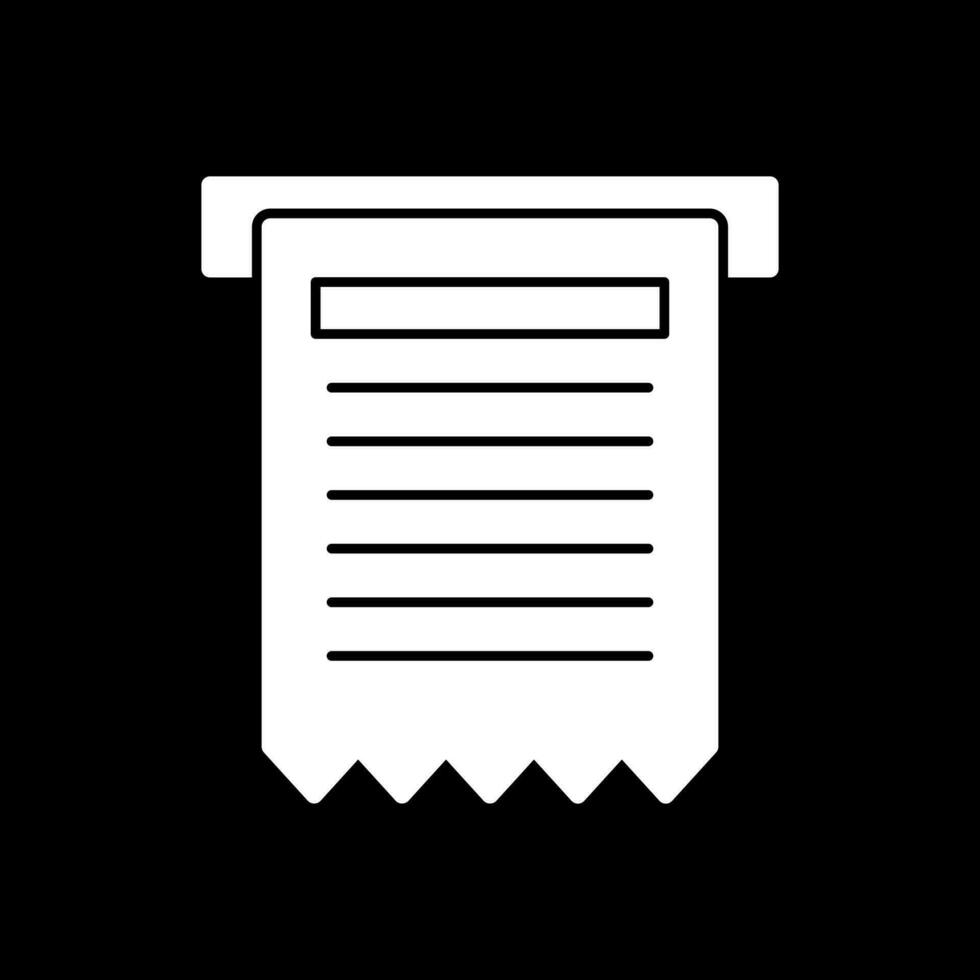 Receipt Vector Icon Design