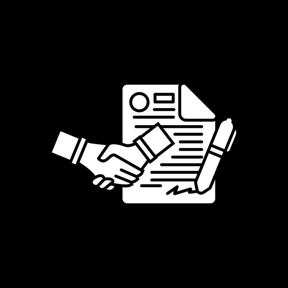 Contract Vector Icon Design