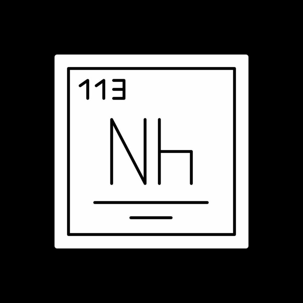 Nihonium Vector Icon Design