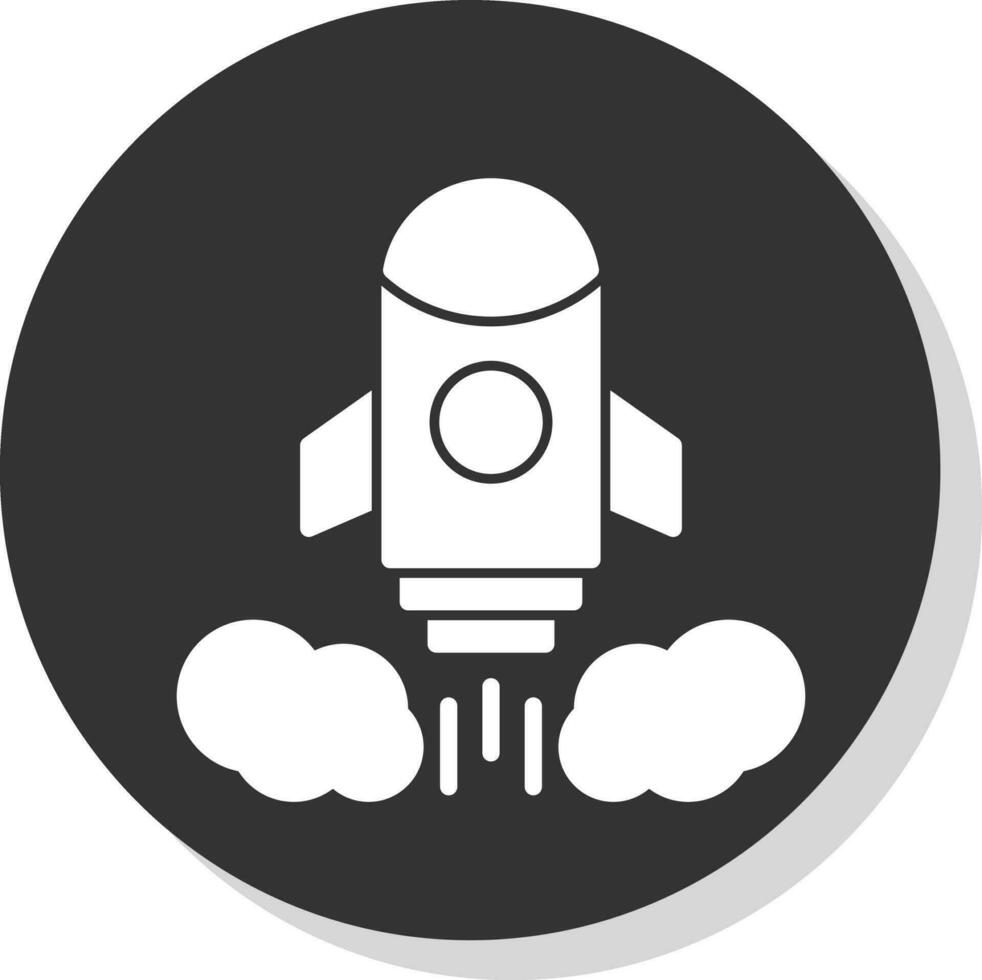 Rocket launch Vector Icon Design