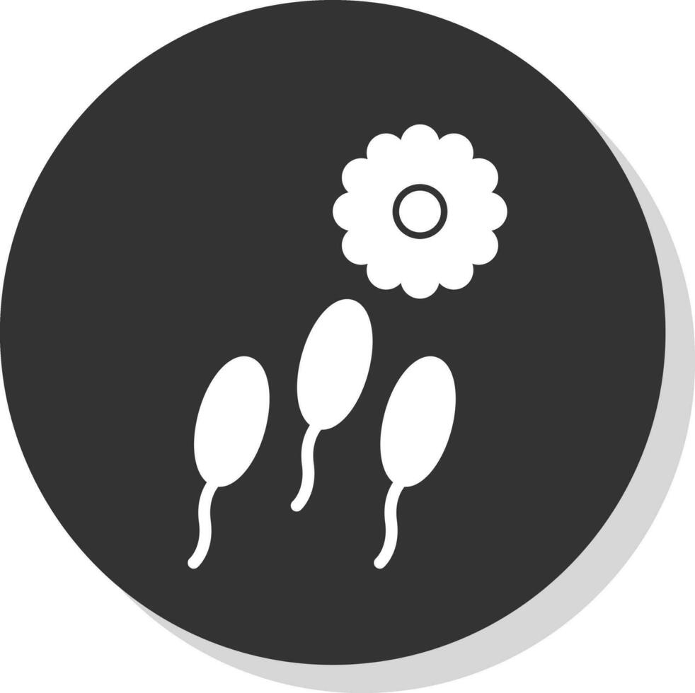 diseño de icono de vector de esperma