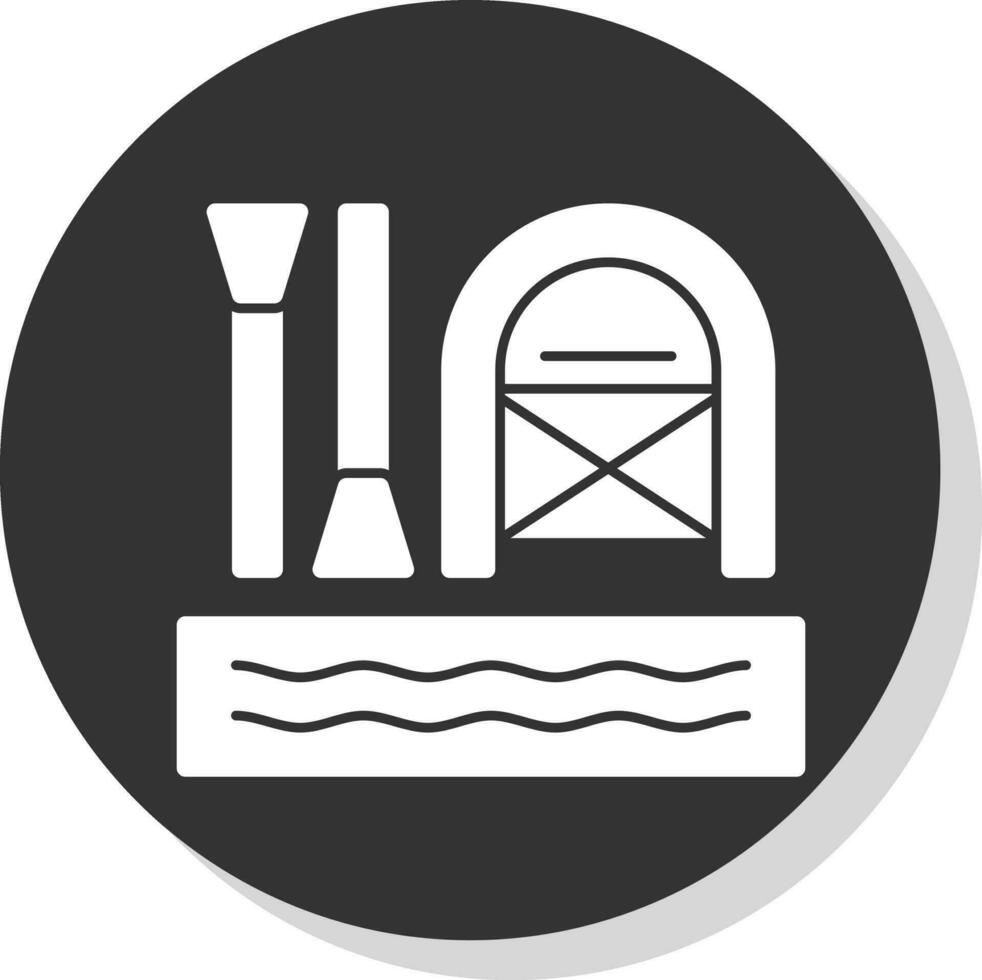 Rafting Vector Icon Design