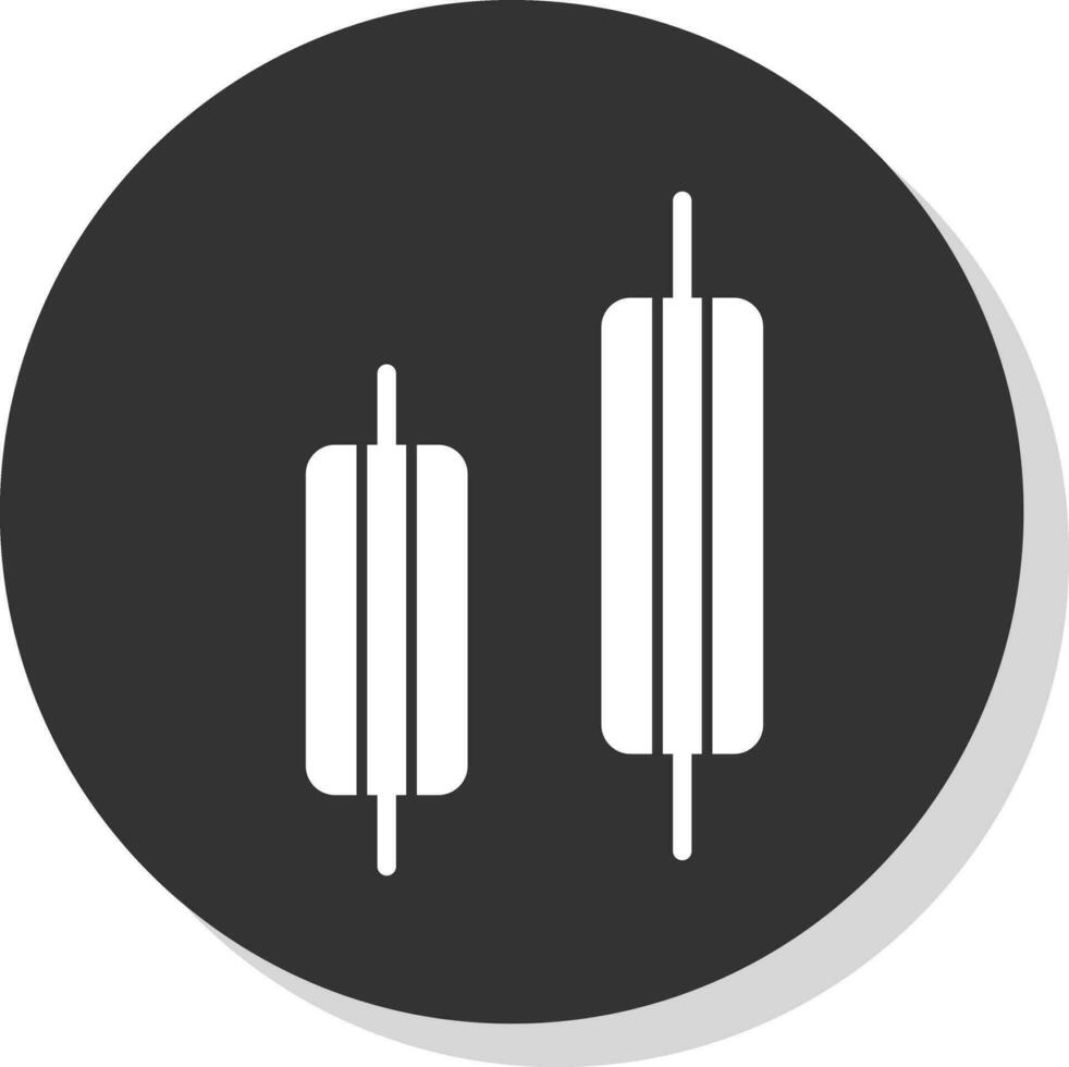 Bearish engulfing Vector Icon Design