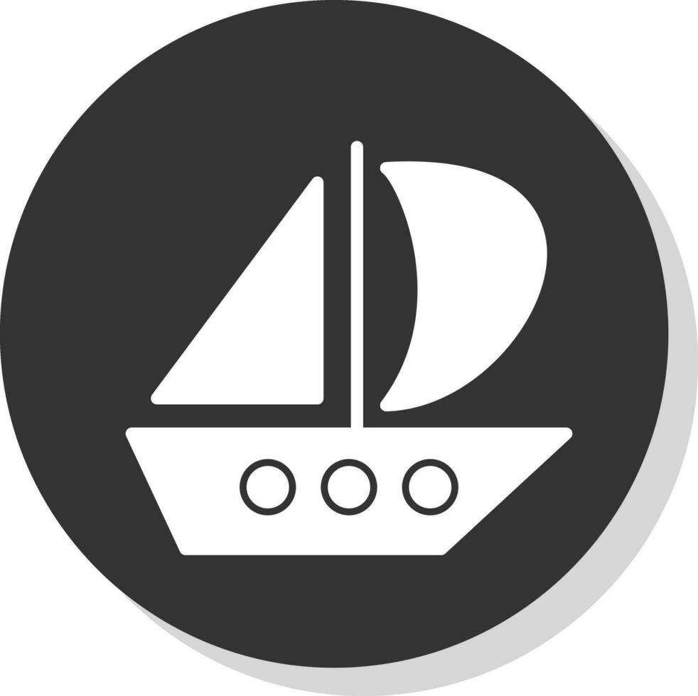 Catamaran Vector Icon Design