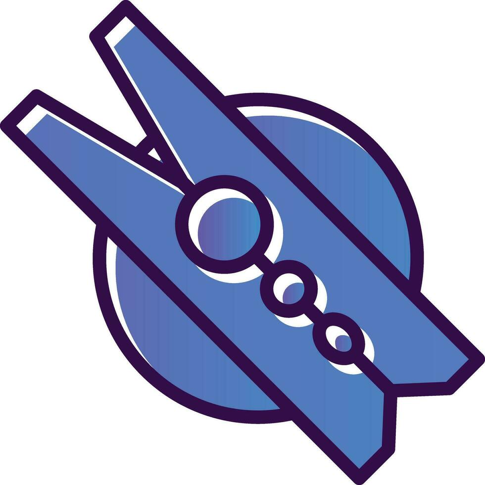 Clothespin Vector Icon Design