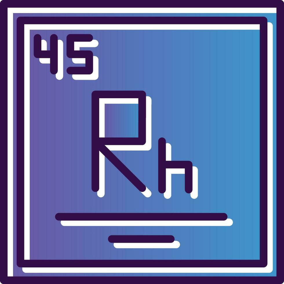 Rhodium Vector Icon Design