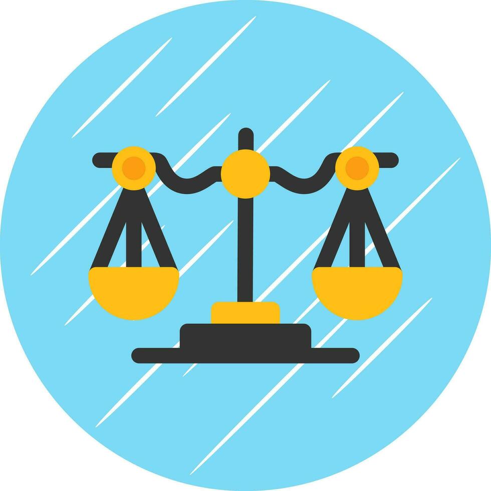 Justice scale Vector Icon Design
