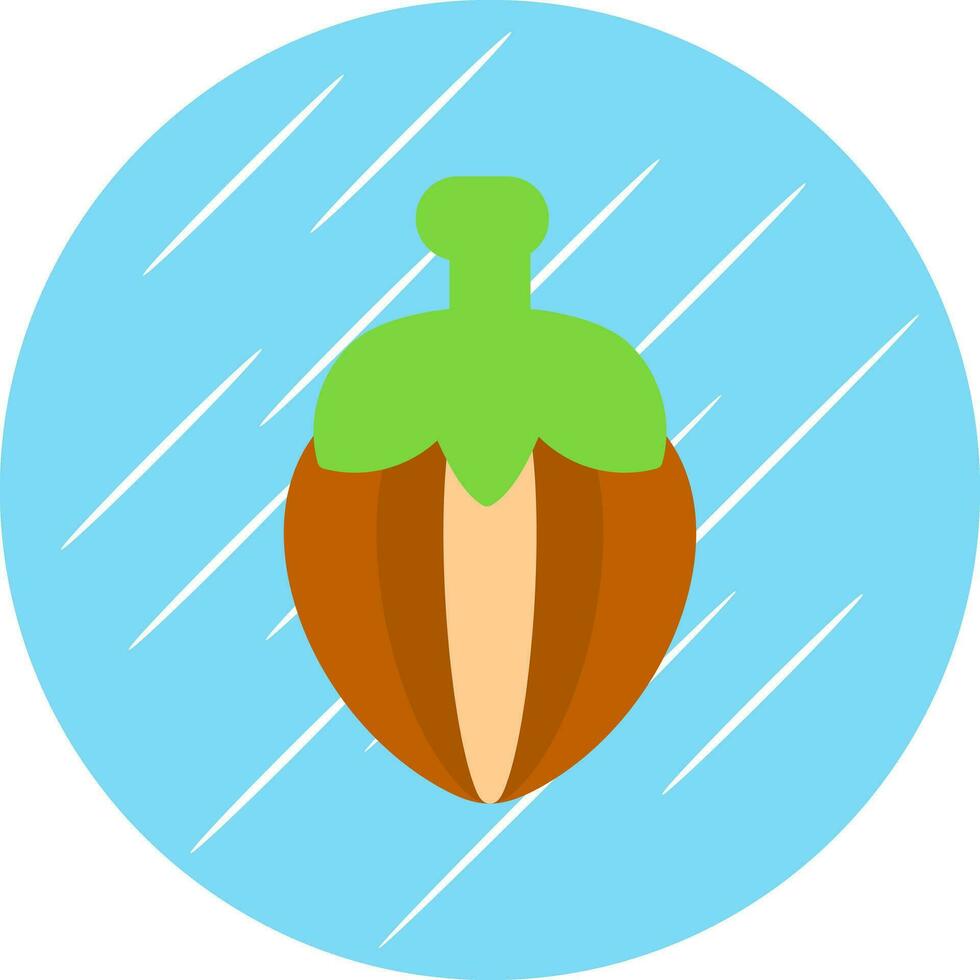 Hazelnut Vector Icon Design