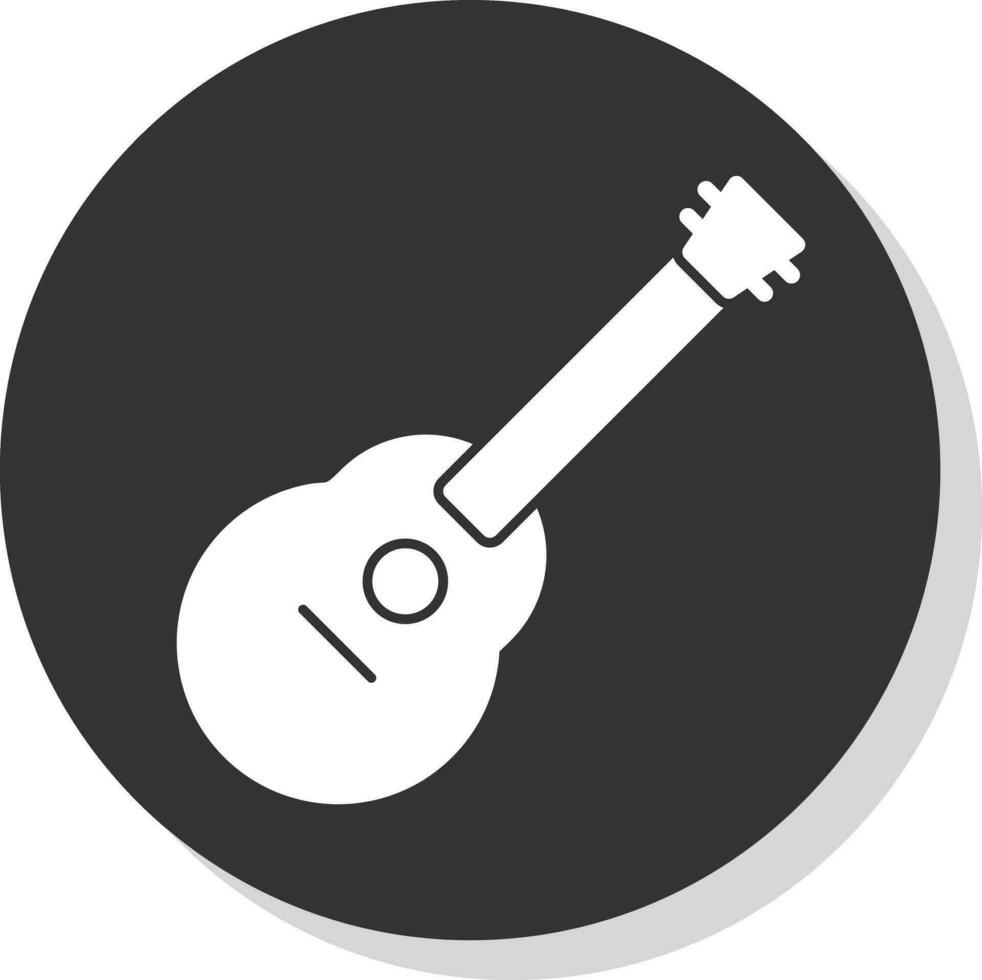 Acoustic guitar Vector Icon Design