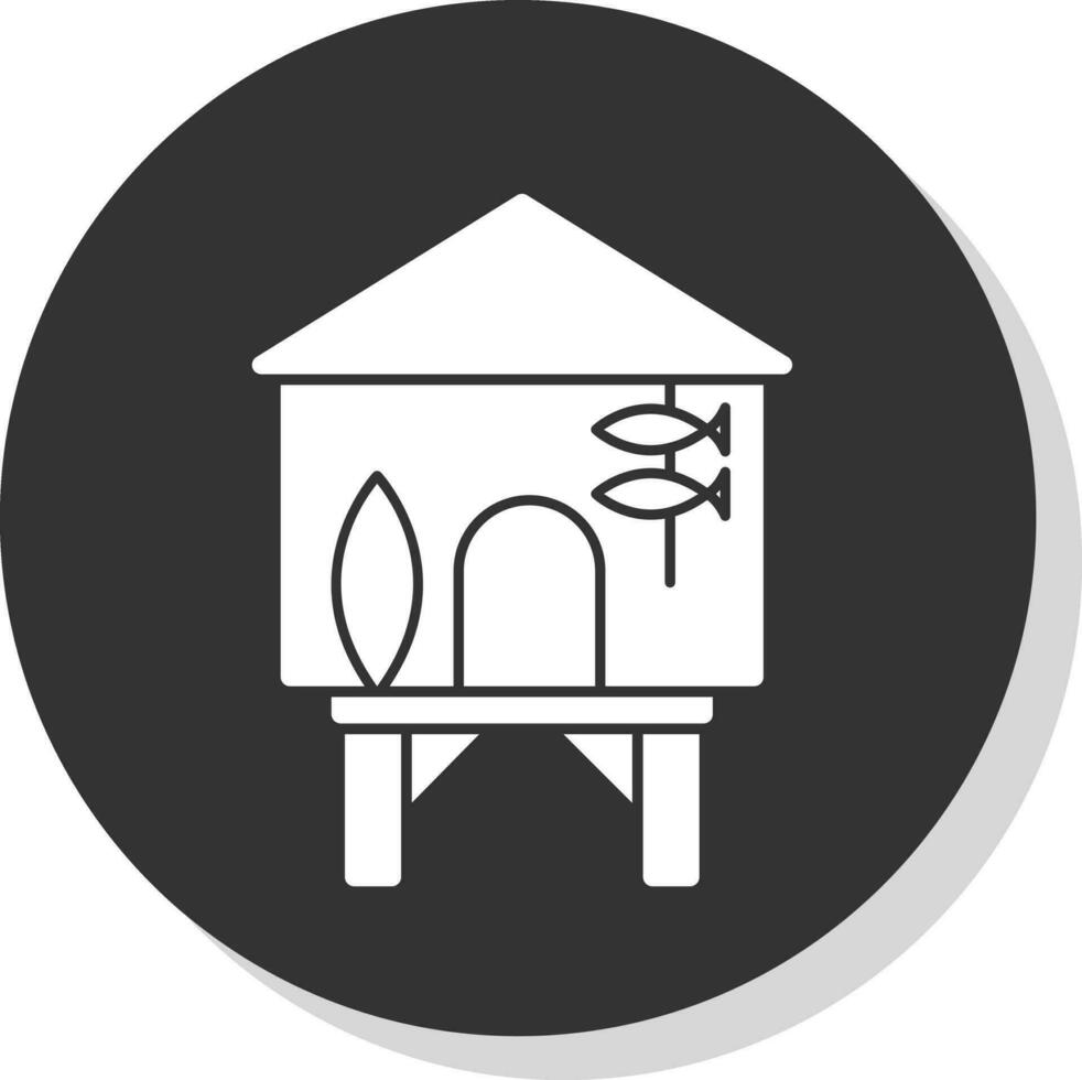 Beach hut Vector Icon Design