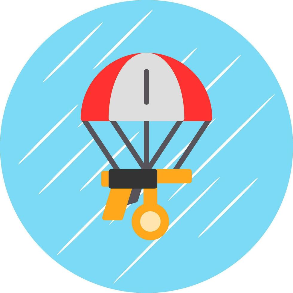 Skydiving Vector Icon Design
