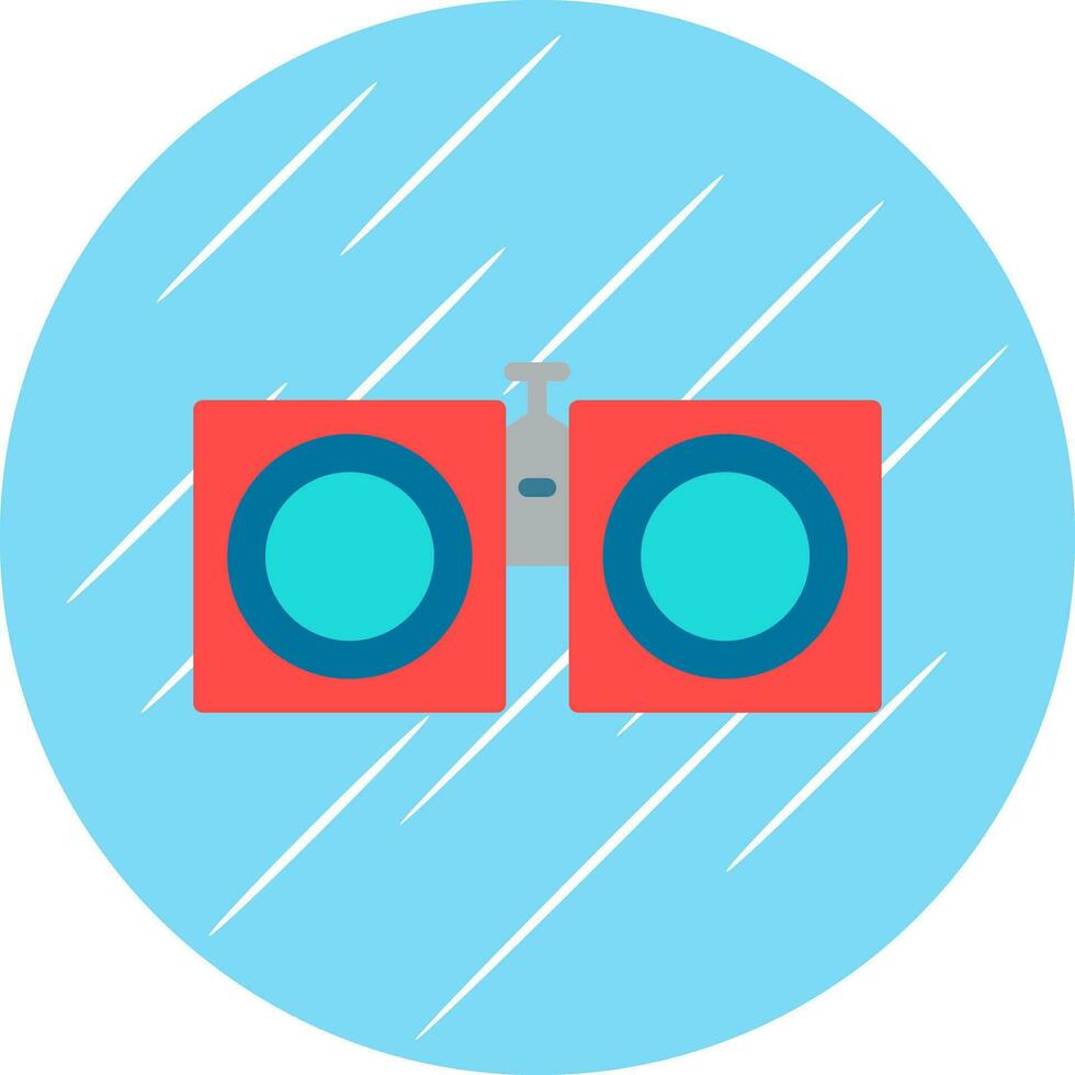 Binoculars Vector Icon Design