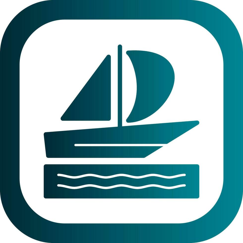 Silboat Vector Icon Design