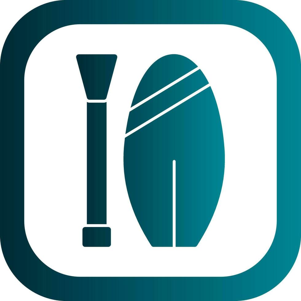 Paddle board Vector Icon Design