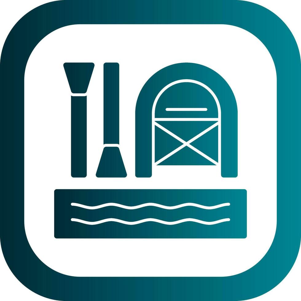 Rafting Vector Icon Design