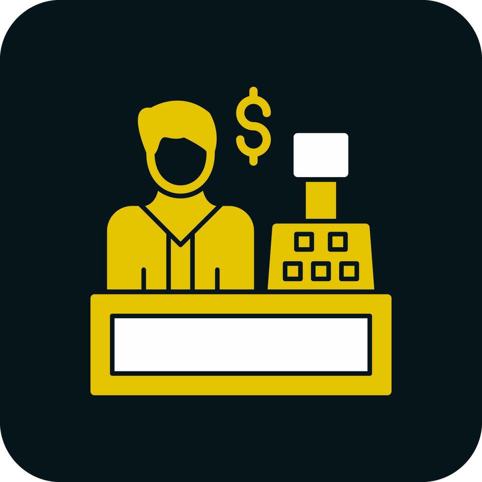 Cashier Vector Icon Design