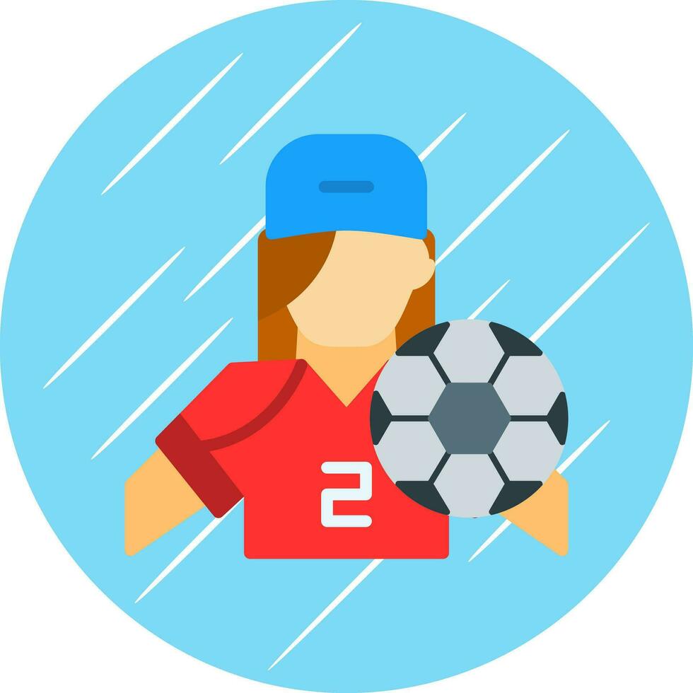 Football player Vector Icon Design