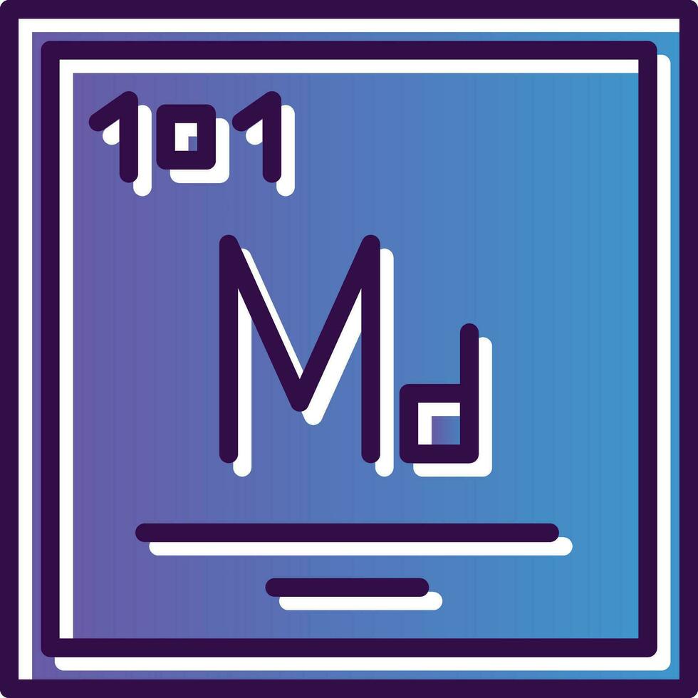Mendelevium Vector Icon Design