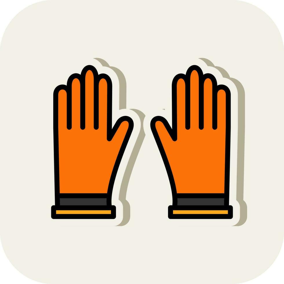 Gloves Vector Icon Design