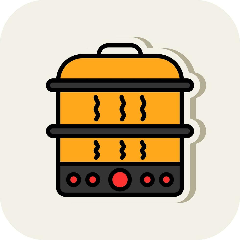 Steamer Vector Icon Design