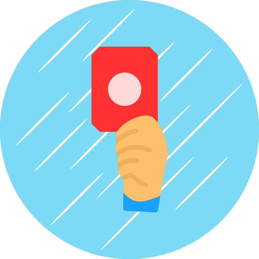 Red card Vector Icon Design