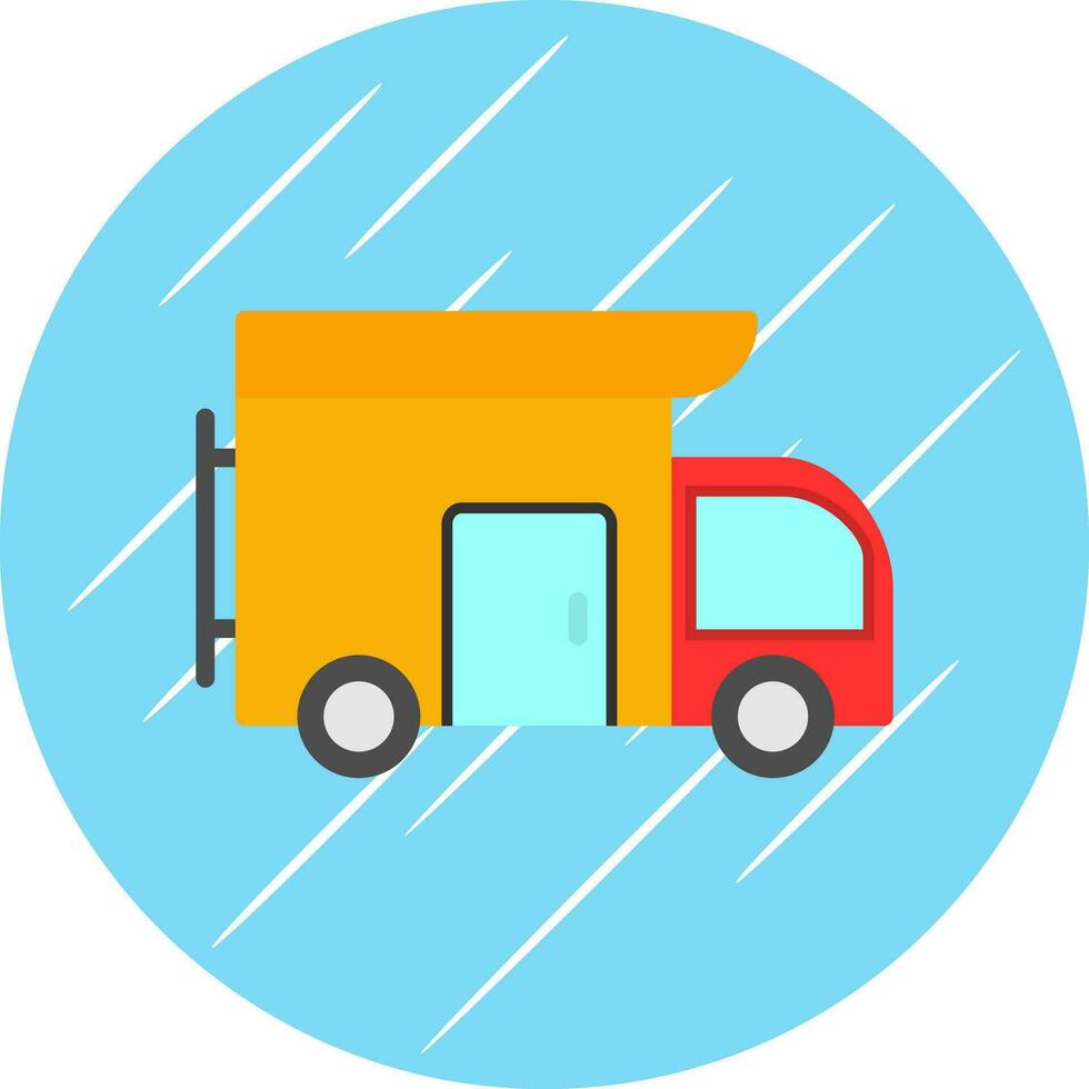 Camper van Vector Icon Design