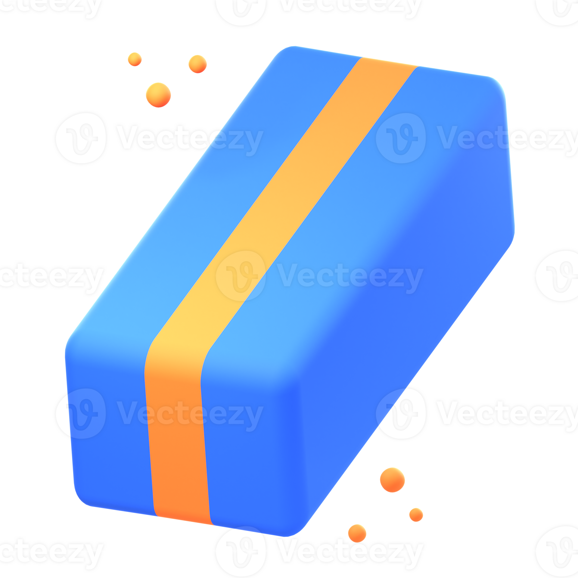 3D eraser illustrations render of versatile and functional eraser icon