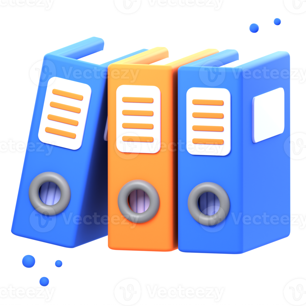 Organized Binder Clipart