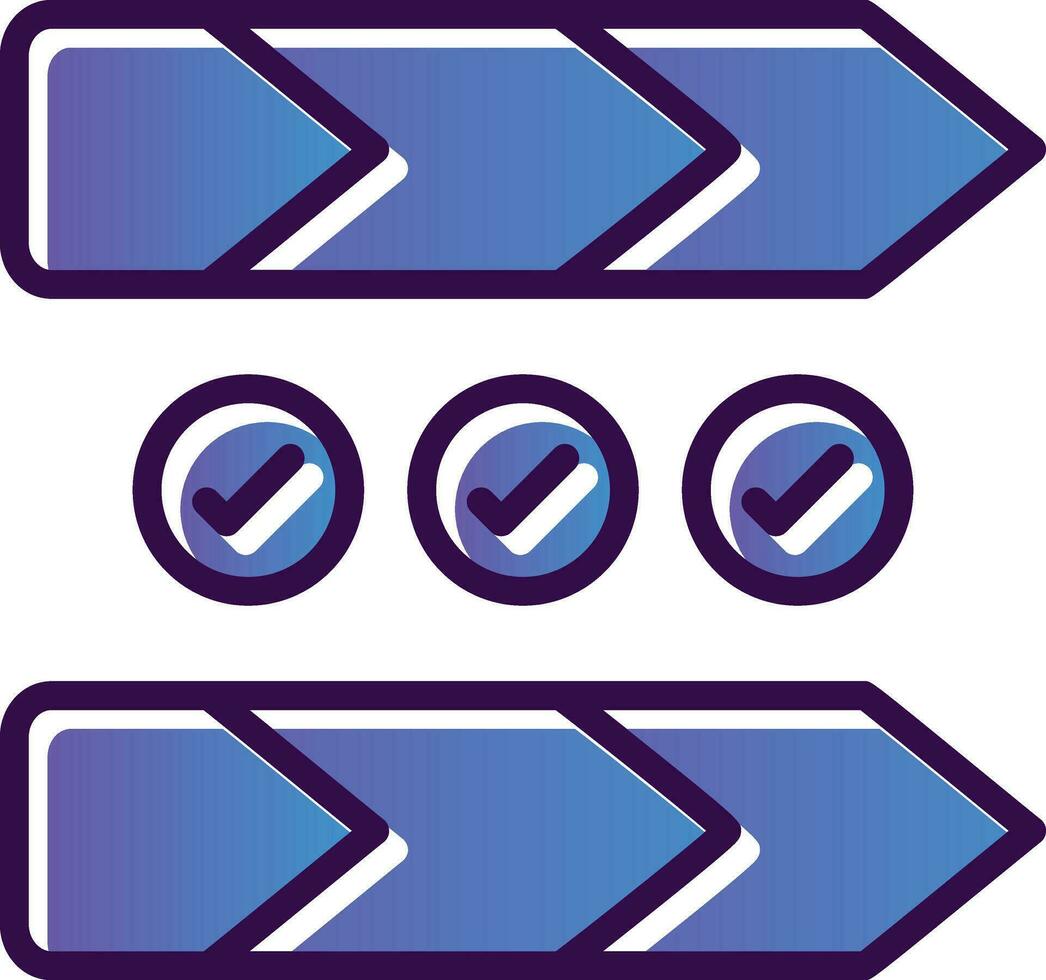 Value chain Vector Icon Design