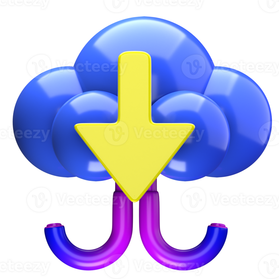 nuage Télécharger 3d icône illustration png