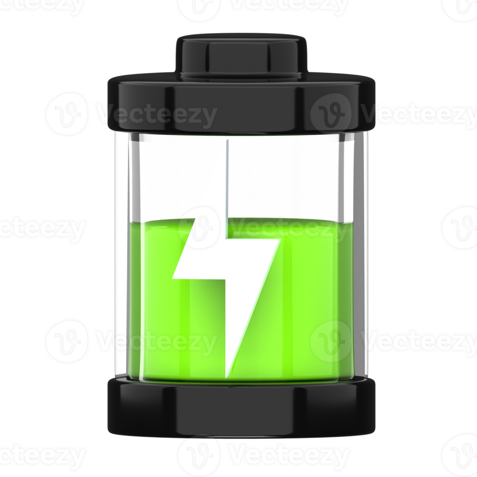 Battery 3D Icon illustration png