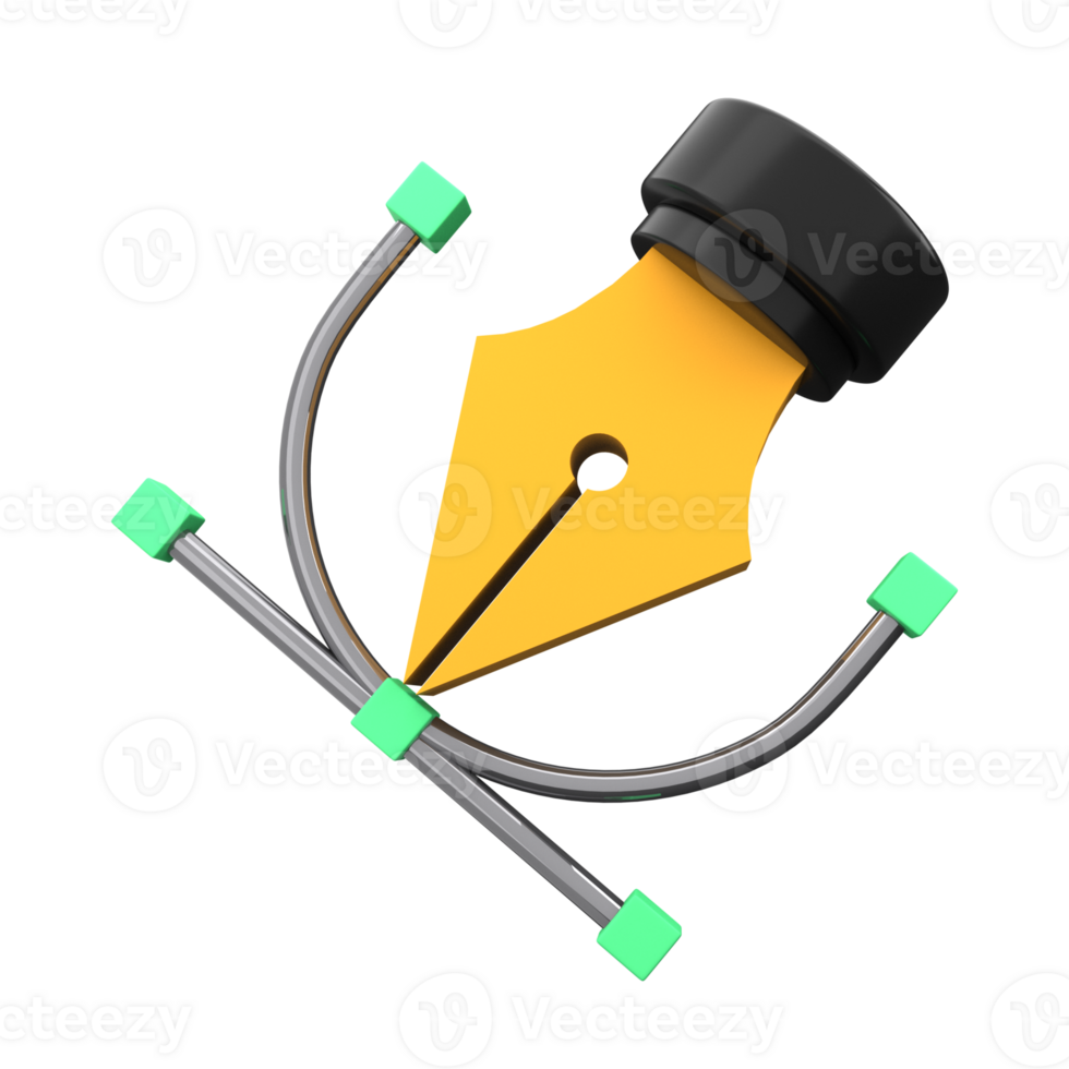 Bezier Tool 3D Icon png