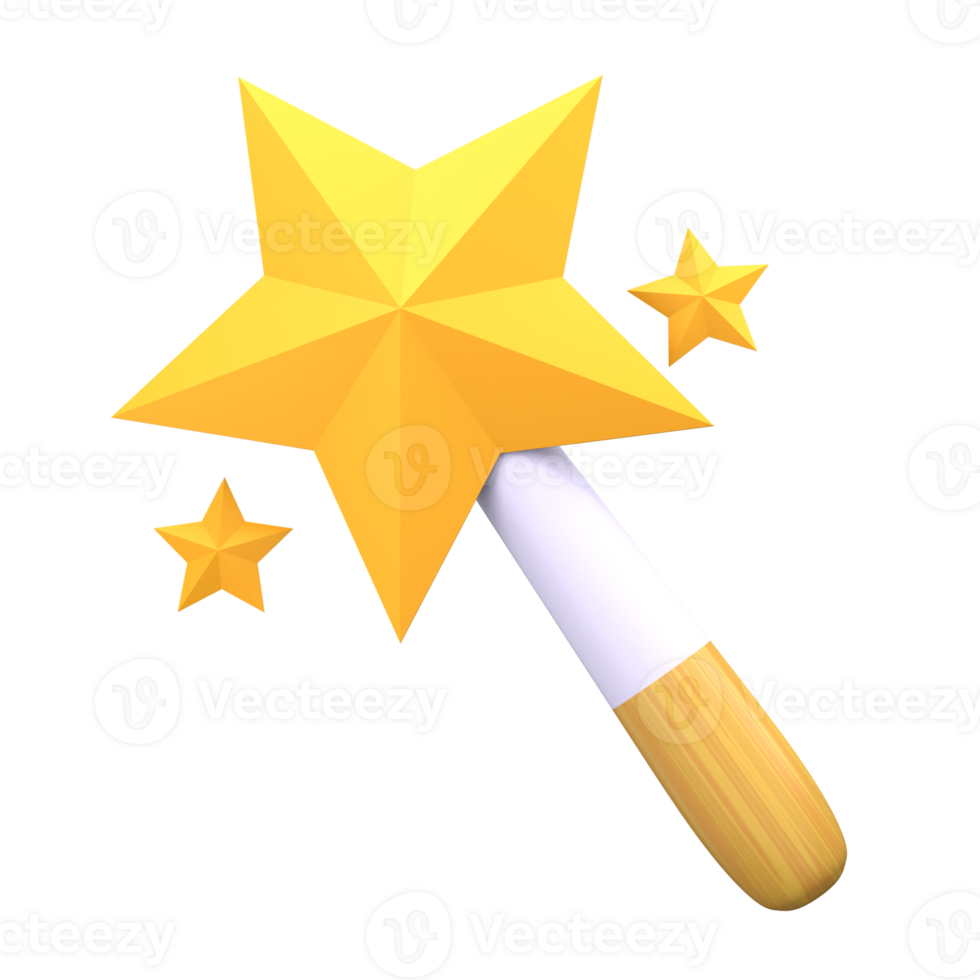 Magic Wand 3D Icon png