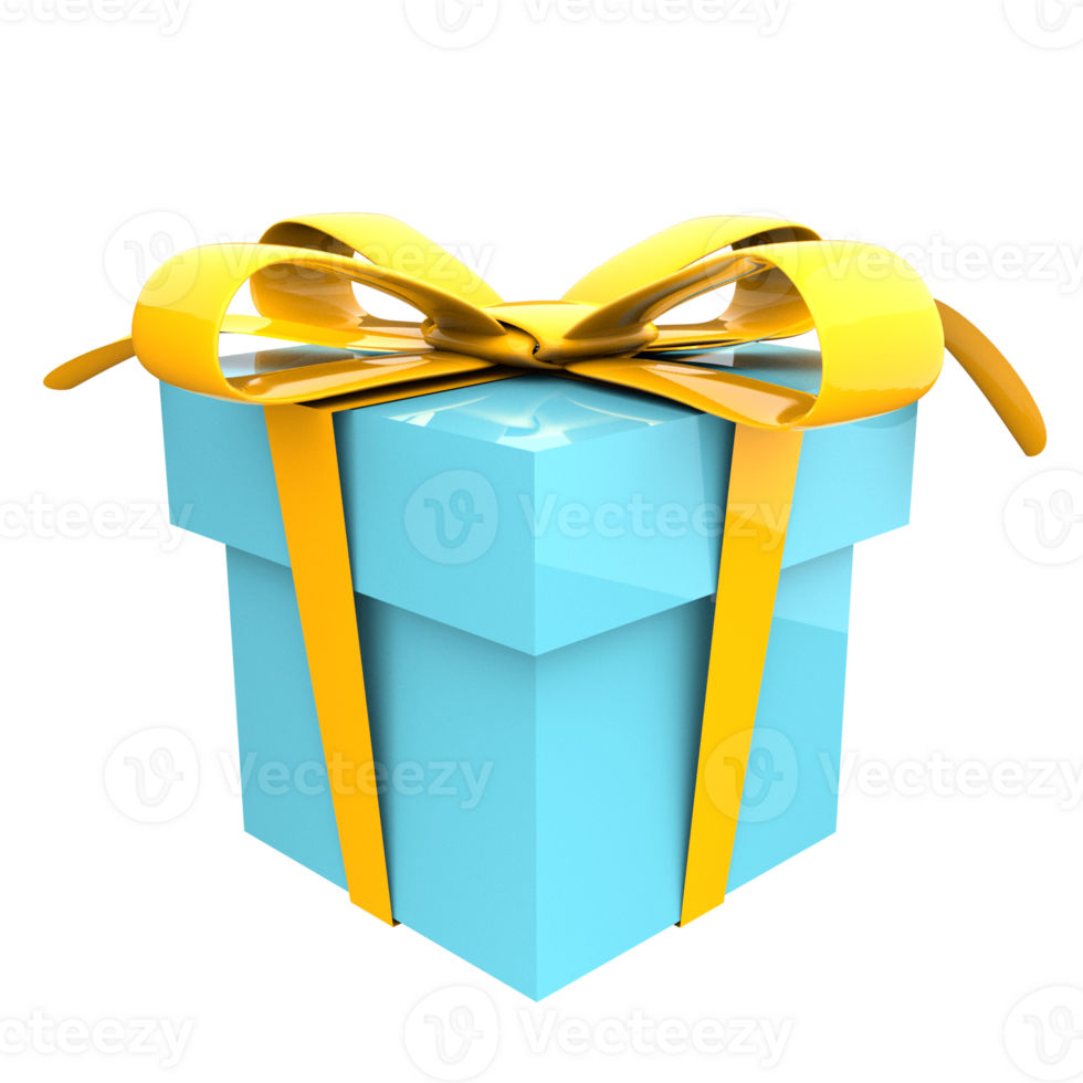 Gift Box 3D Icon illustration png