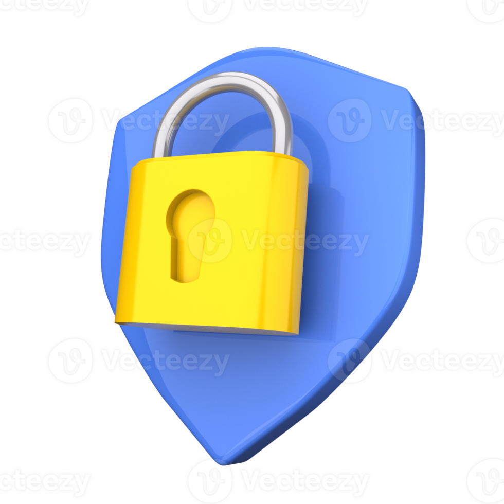 Security 3D Icon illustration png